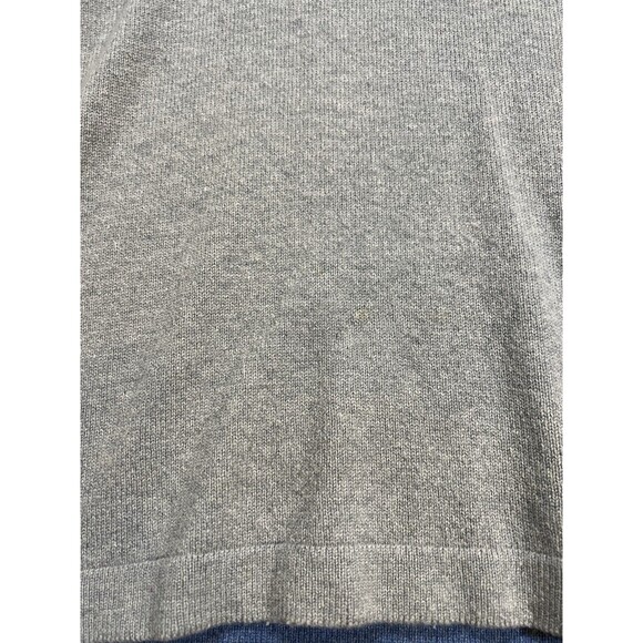 Peter Scott Sweater 100% New Wool Quarter-Zip Gray Royal Troon Mens 40 Scotland - Picture 4 of 10